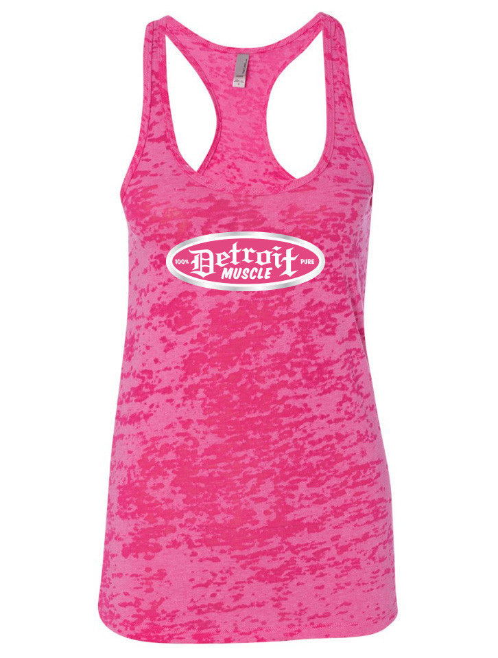 Pink Rush Racerback Burnout Tank, Women's