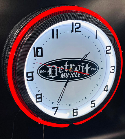 Detroit Muscle Garage Clock