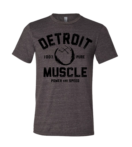 Detroit Muscle Speedball Tee, Charcoal Grey