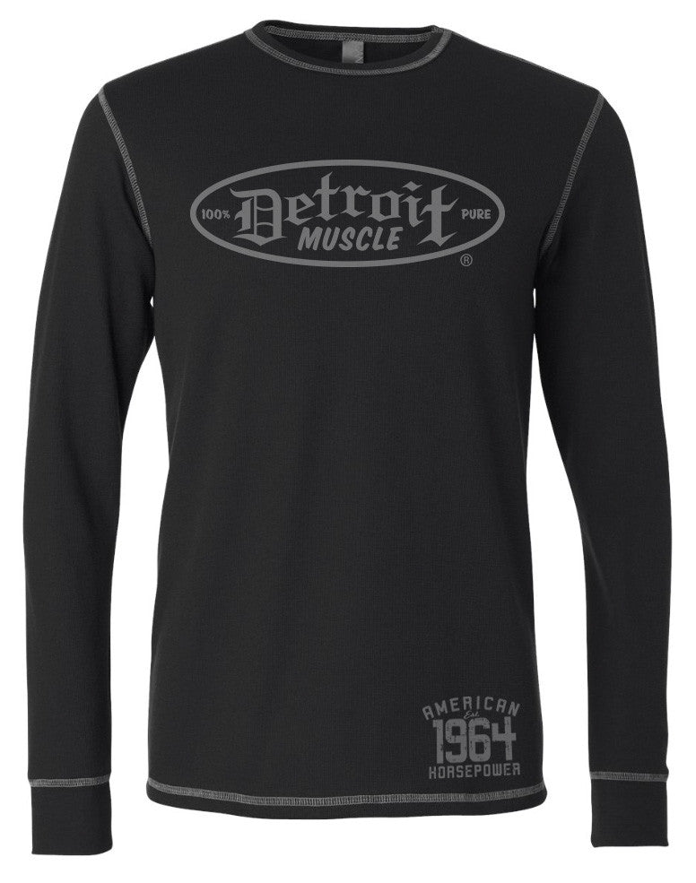 Long Sleeve Unisex Thermal Shirt - Black