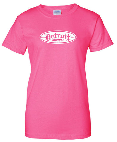 Pink T, Script Heart Back