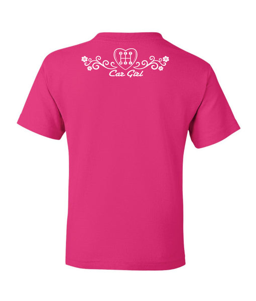 Flower Logo T, Youth , Car Girl Back,