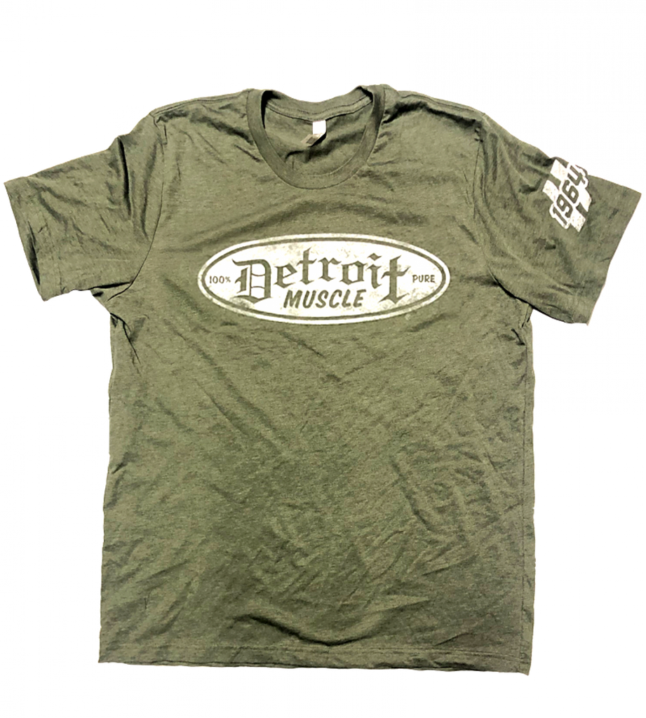 Detroit Muscle Military Green 1964 T-Shirt
