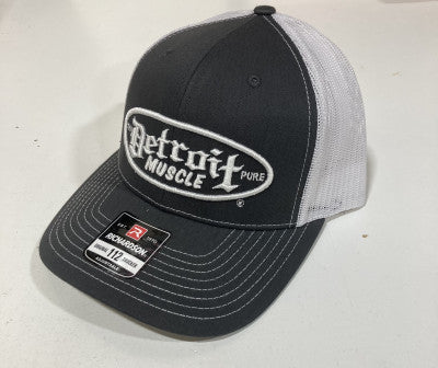 Trucker Hat, Snap Back, Grey and White