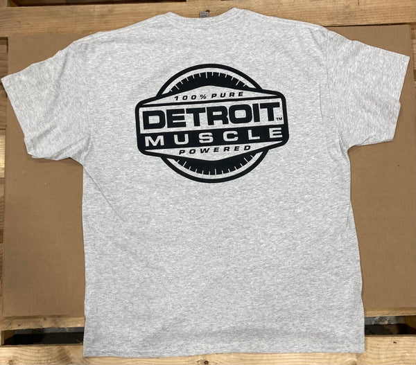 Detroit Muscle Grey Rally Stripe T-Shirt