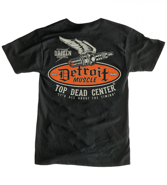 Detroit Muscle Spark Plug T-Shirt Orange