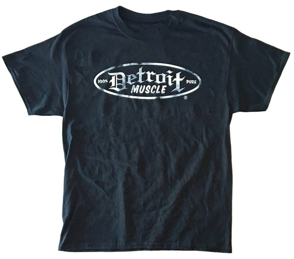 Detroit Muscle 2 Skulls T, Black