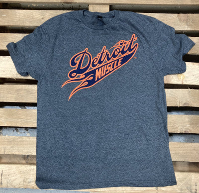 Detroit Muscle Ballpark T-Shirt (Dark Grey)
