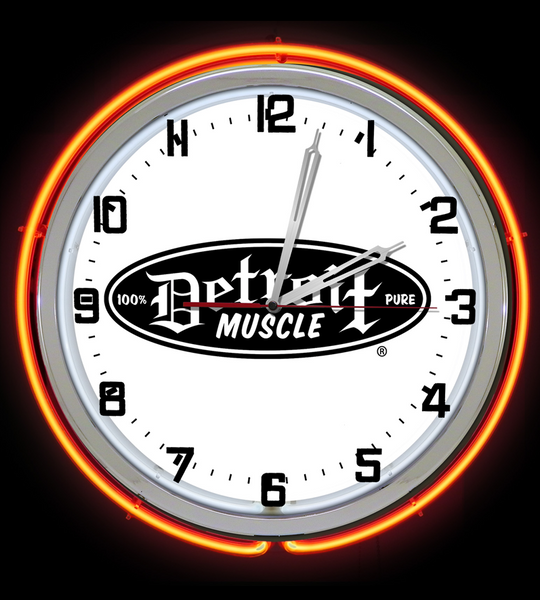 Detroit Muscle Garage Clock