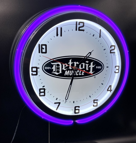 Detroit Muscle Garage Clock