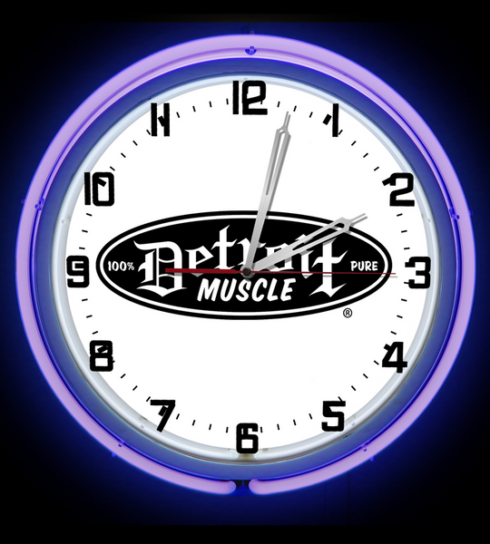 Detroit Muscle Garage Clock