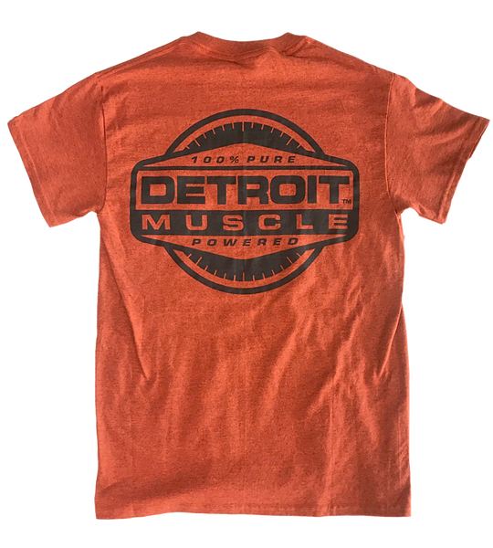 Detroit Muscle Rally Stripe Orange T-Shirt