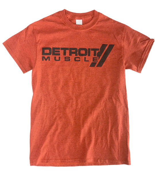 Detroit Muscle Rally Stripe Orange T-Shirt