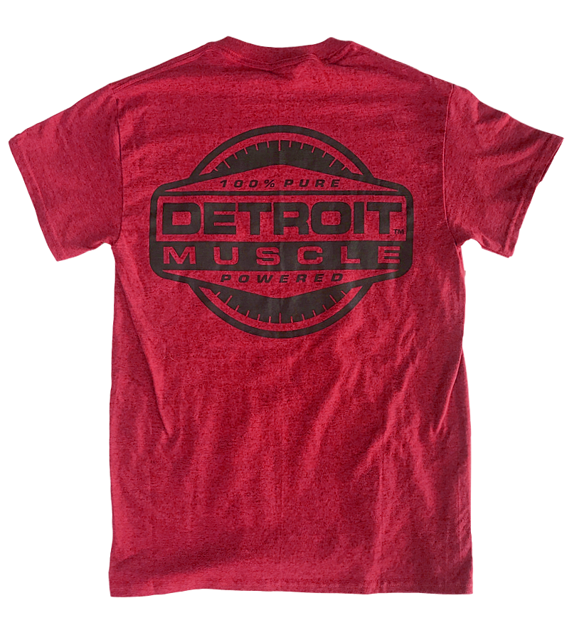 Detroit Muscle Vintage Red Rally Stripe T-Shirt