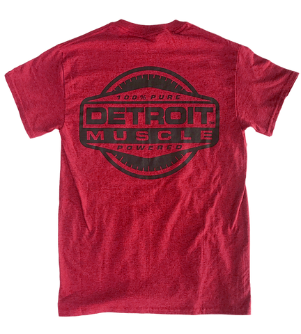 Detroit Muscle Vintage Red Rally Stripe T-Shirt