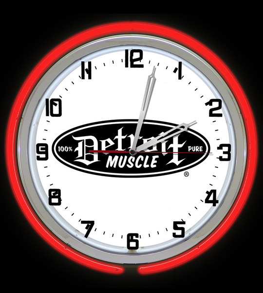Detroit Muscle Garage Clock