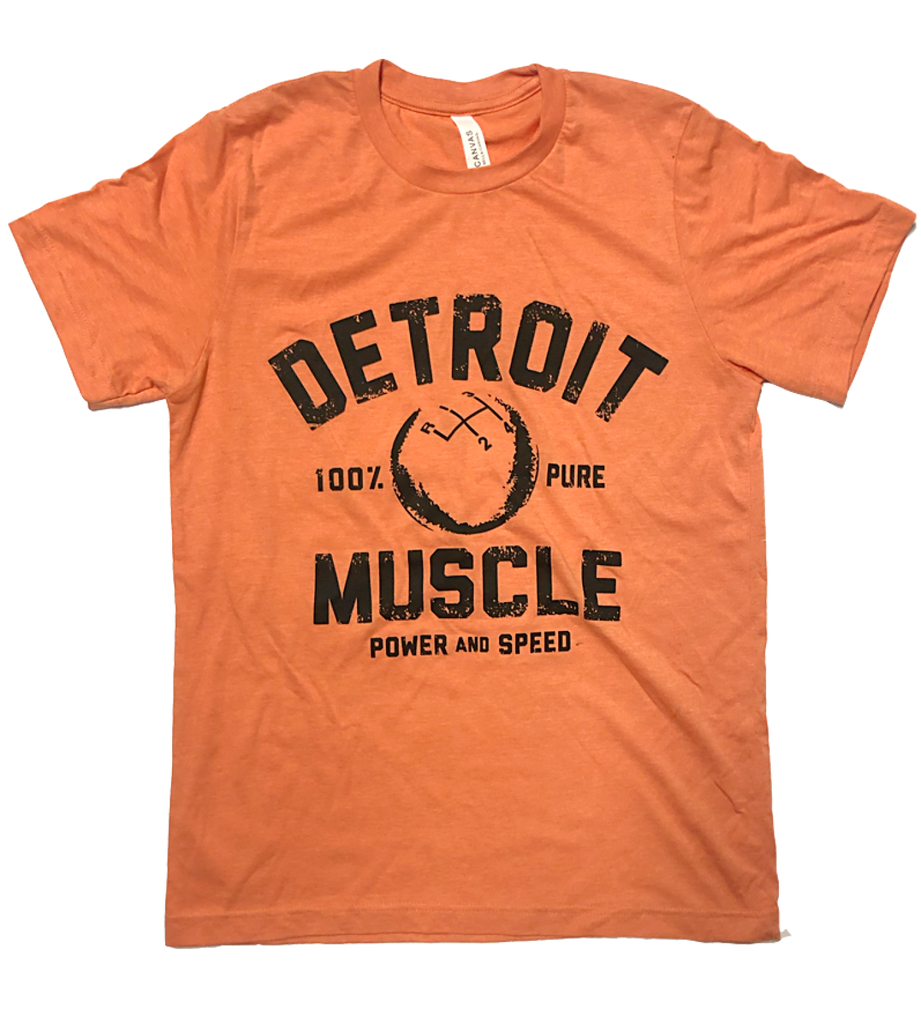 Detroit Muscle Speedball Tee, Heather Orange