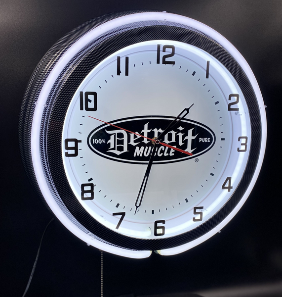 Detroit Muscle Garage Clock