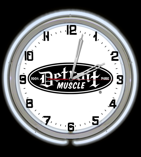Detroit Muscle Garage Clock