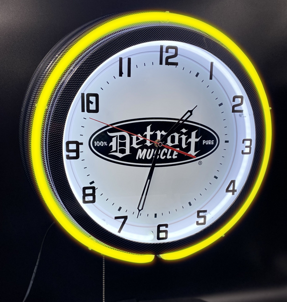 Detroit Muscle Garage Clock