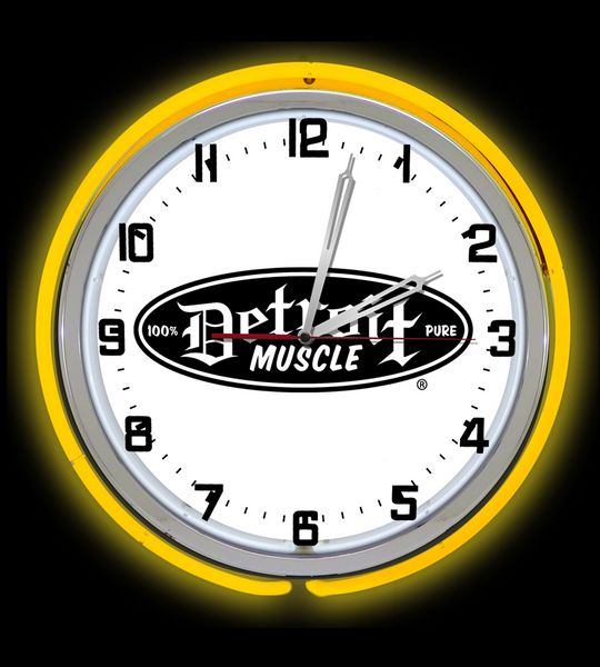 Detroit Muscle Garage Clock